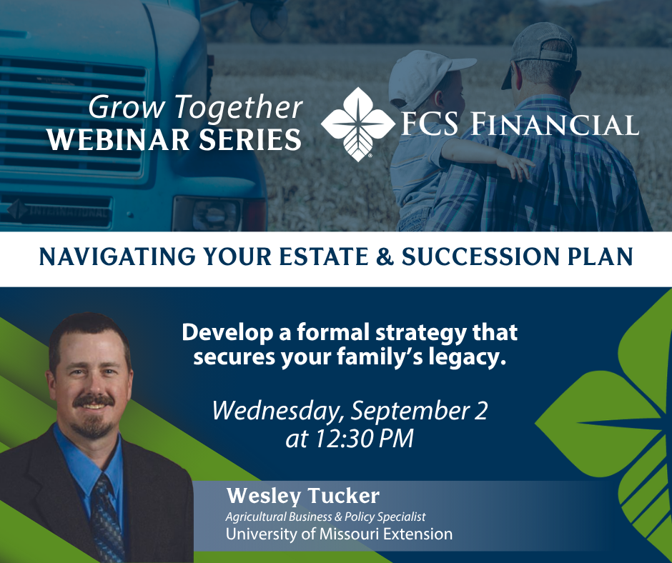 Graphic for Navigating your estate and succession plan webinar on September 2 at 12:30 pm CT