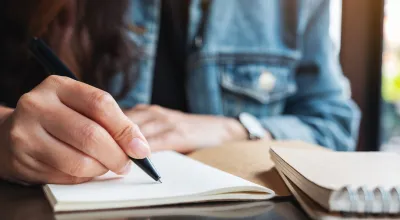 Image of farmer developing a business plan