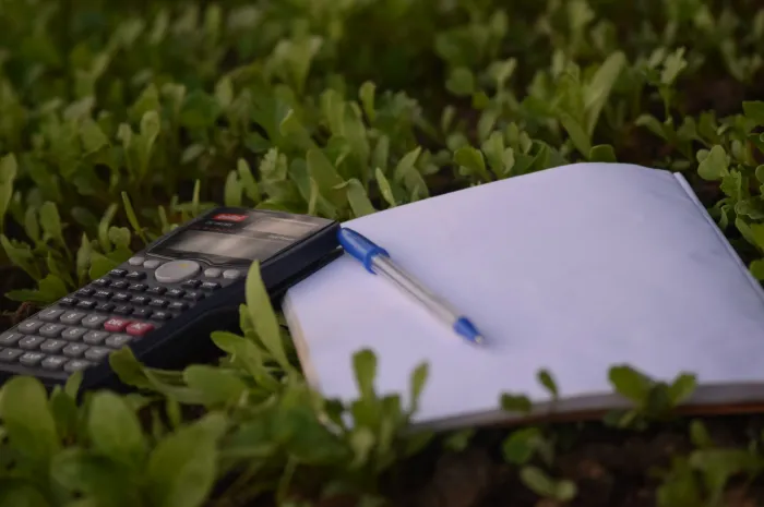 Calculator and notepad